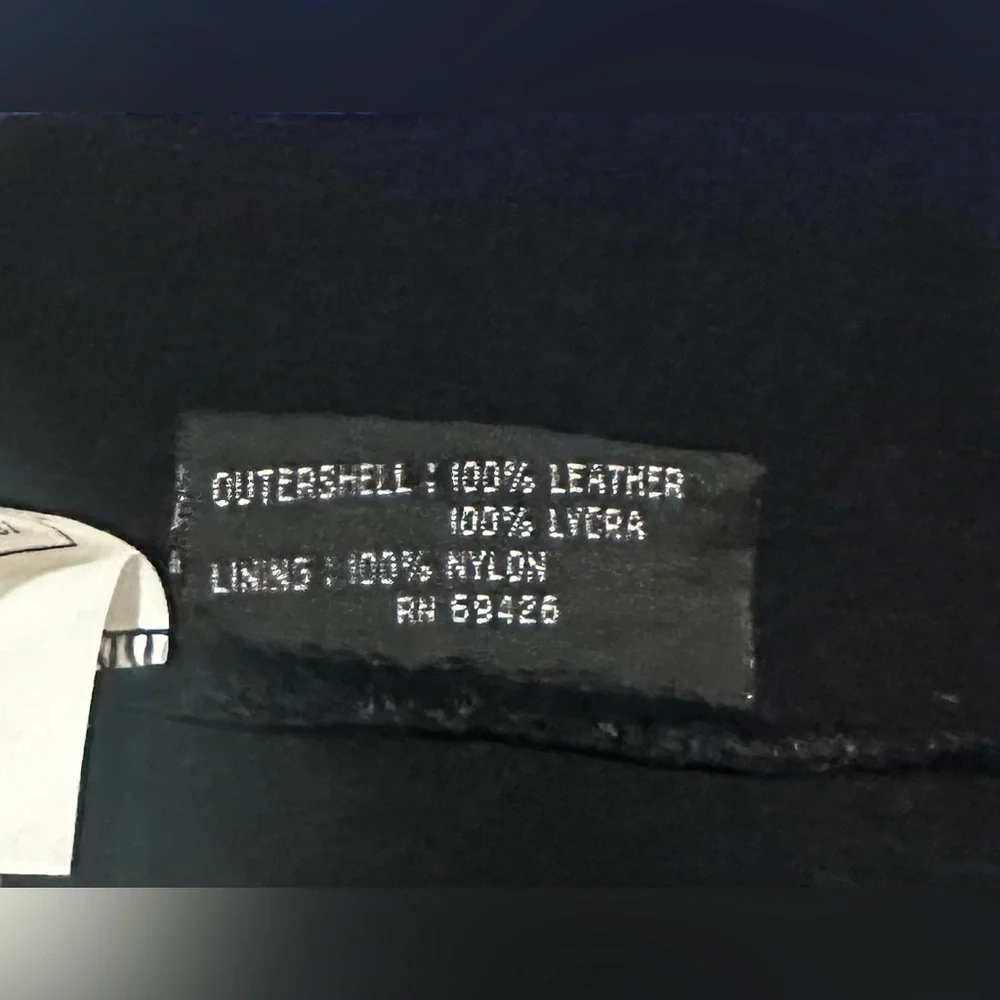 New Wilson Blue Leather and Black Lycra Dress. - Picture 6 of 14